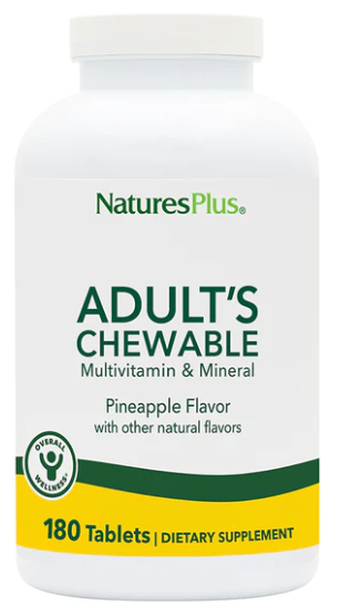 Natures Plus Adult's Chewable Pineapple Flavor 180 Tablets