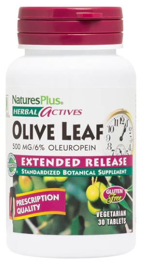 Natures Plus Olive Leaf Extended Release 30 Vegetarian Tablets