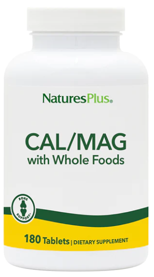 NaturesPlus Cal/Mag with Whole Foods 180 Tablets