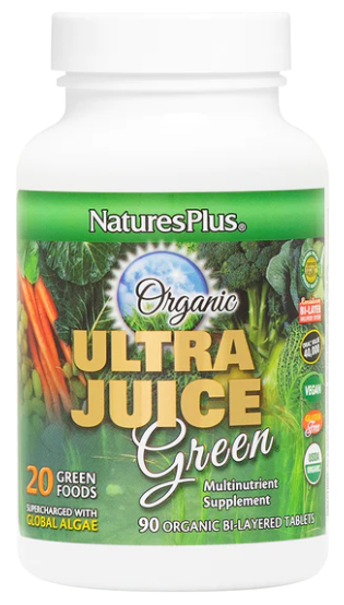 NaturesPlus Organic Ultra Juice Green 90 Tablets