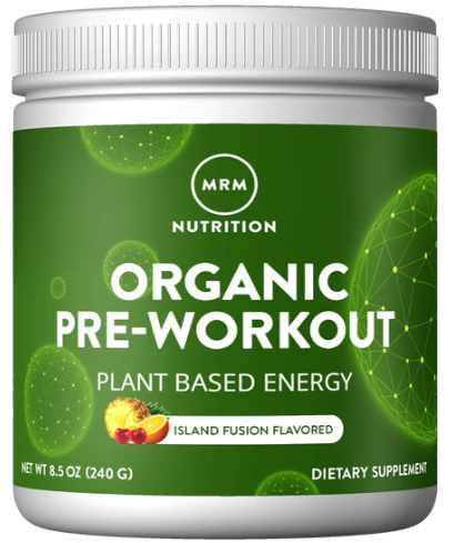 MRM Nutrition Organic Pre-Workout Island Fusion Flavored 240g