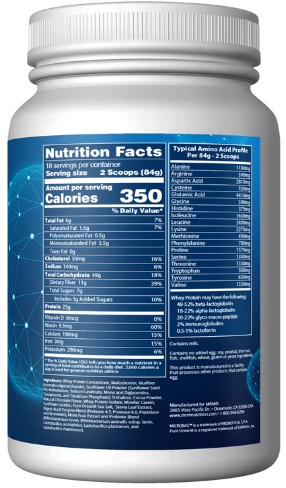 MRM Nutrition Gainer 1 Billion Probiotics Chocolate Flavor Protein Powder 3.3lb