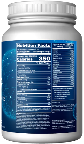 MRM Nutrition Gainer 1 Billion Probiotics Vanilla Flavor Protein Powder 3.3lb
