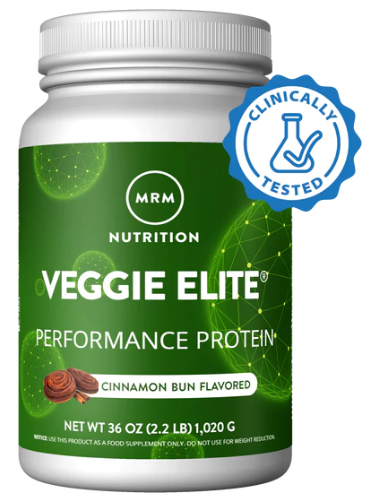 MRM Nutrition Veggie Elite Protein Powder Cinnamon Bun Flavored 1,020g