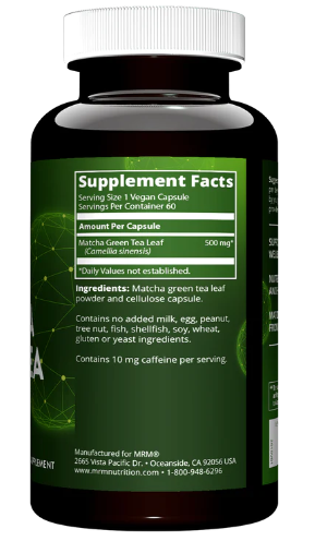 MRM Nutrition Matcha Green Tea 60 Vegan Capsules