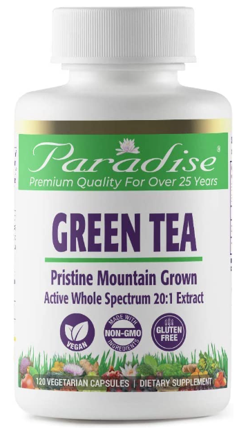 Paradise Green Tea 120 Vegetarian Capsules