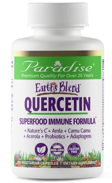 Paradise Earth's Blend Quercetin 90 Vegetarian Capsules