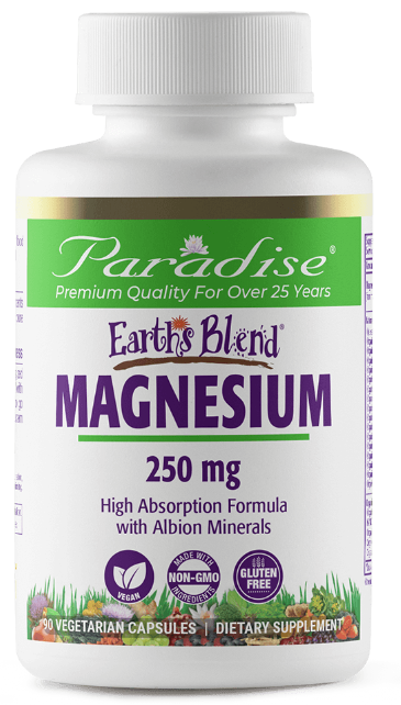 Paradise Earth's Blend Magnesium 90 Vegetarian Capsules