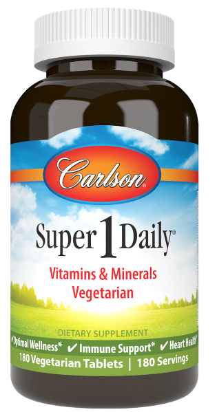 Carlson Super 1 Daily 180 Vegetarian Tablets