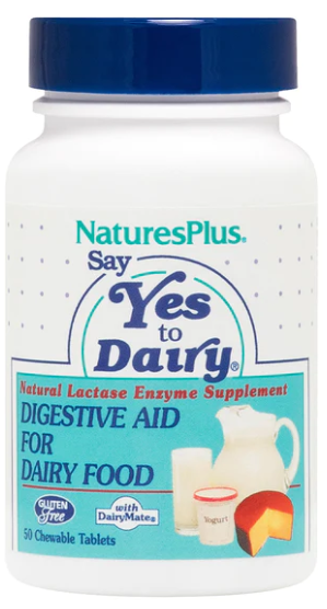 NaturesPlus Say Yes to Dairy 50 Chewable Tablets