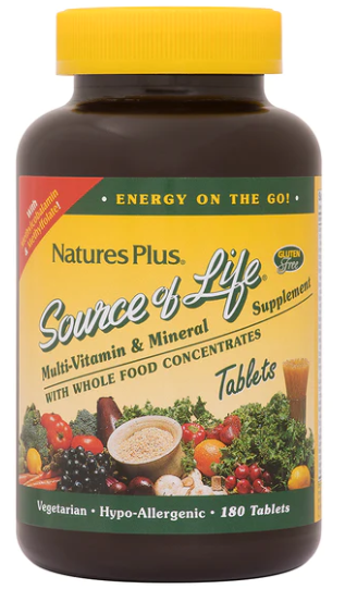 NaturesPlus Source of Life Multivitamin 180 Tablets