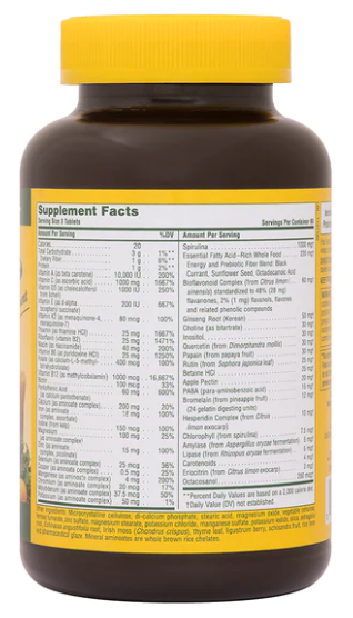 NaturesPlus Source of Life Multivitamin 180 Tablets