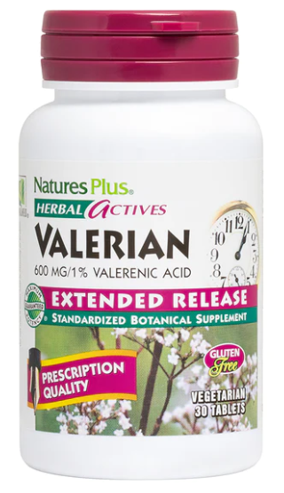 NaturesPlus Valerian 600 mg 30 Vegetarian Tablets