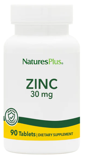 NaturesPlus Zinc 30mg 90 Tablets