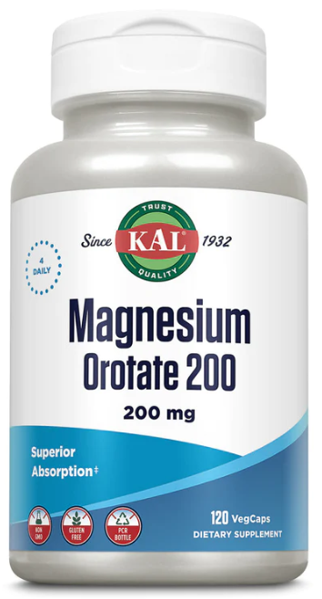 KAL Magnesium Orotate 200 200mg 120 VegCaps