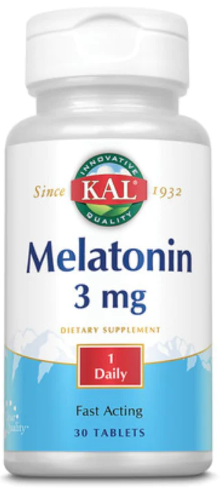 KAL Melatonin 3 mg 30 Tablets