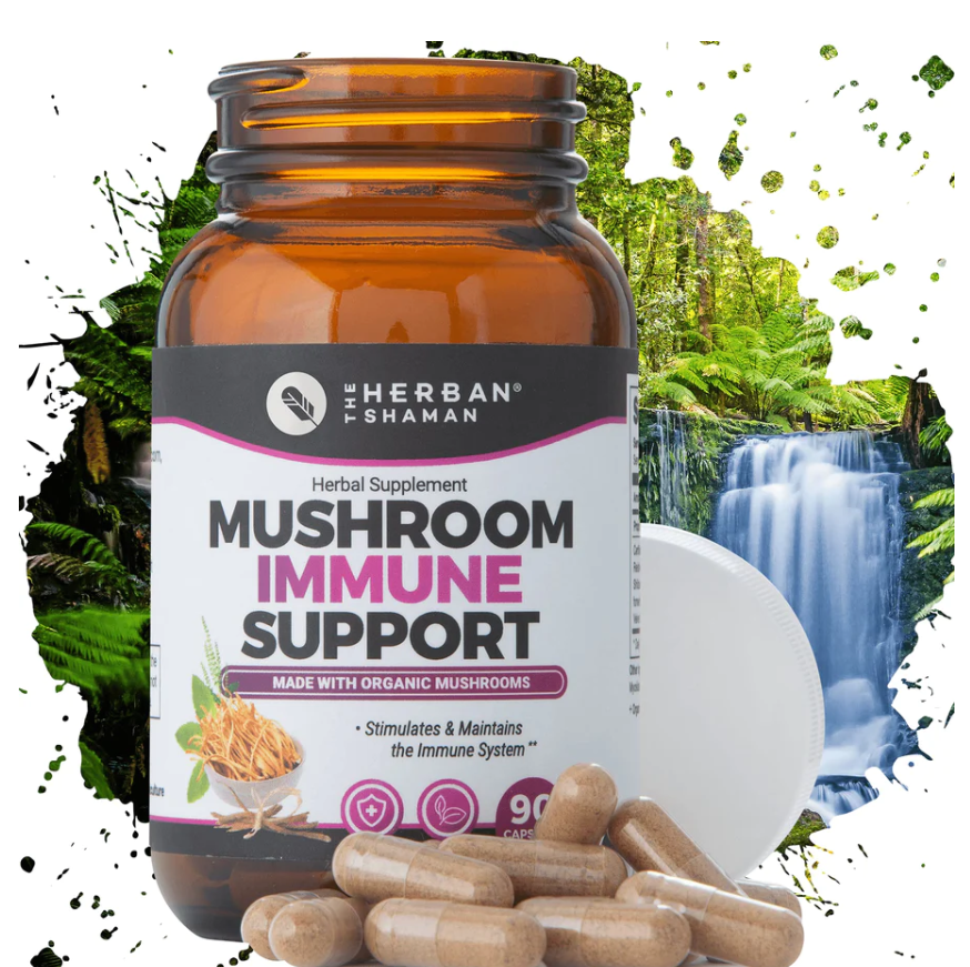 The Herban Shaman Mushroom Immune Support 90 Capsules