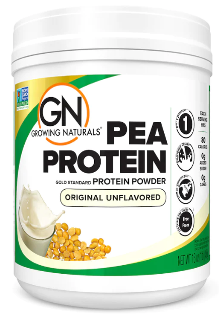 Growing Naturals Pea Protein Powder Original Unflavored 456g