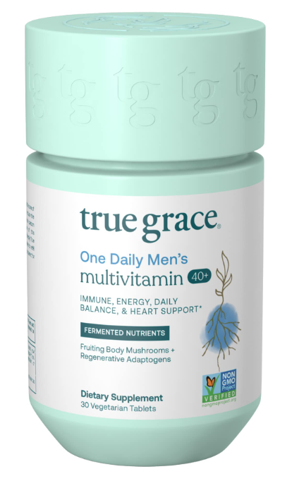 True Grace Men's 40+ Multivitamin 30 Vegetarian Tablets