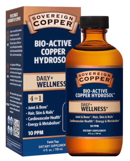 Sovereign Copper Bio-Active Copper Hydrosol 4 Fl. Oz.