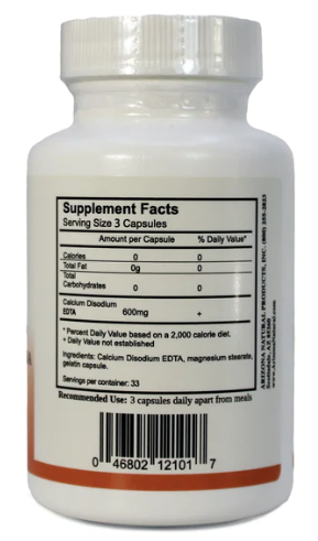 Arizona Natural EDTA Chelation Formula 100 Capsules