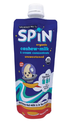 Wilderness Poets Spin Organic Cashew Milk & Cream Concentrate Unsweetened 8oz