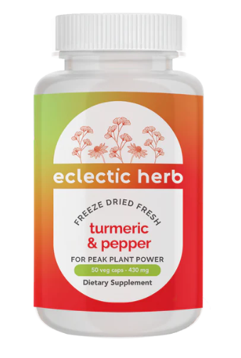 Eclectic Herb Turmeric & Pepper 430 mg 50 Veg Caps